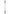 Rouge Long Riding Crop Slim Tip - Black