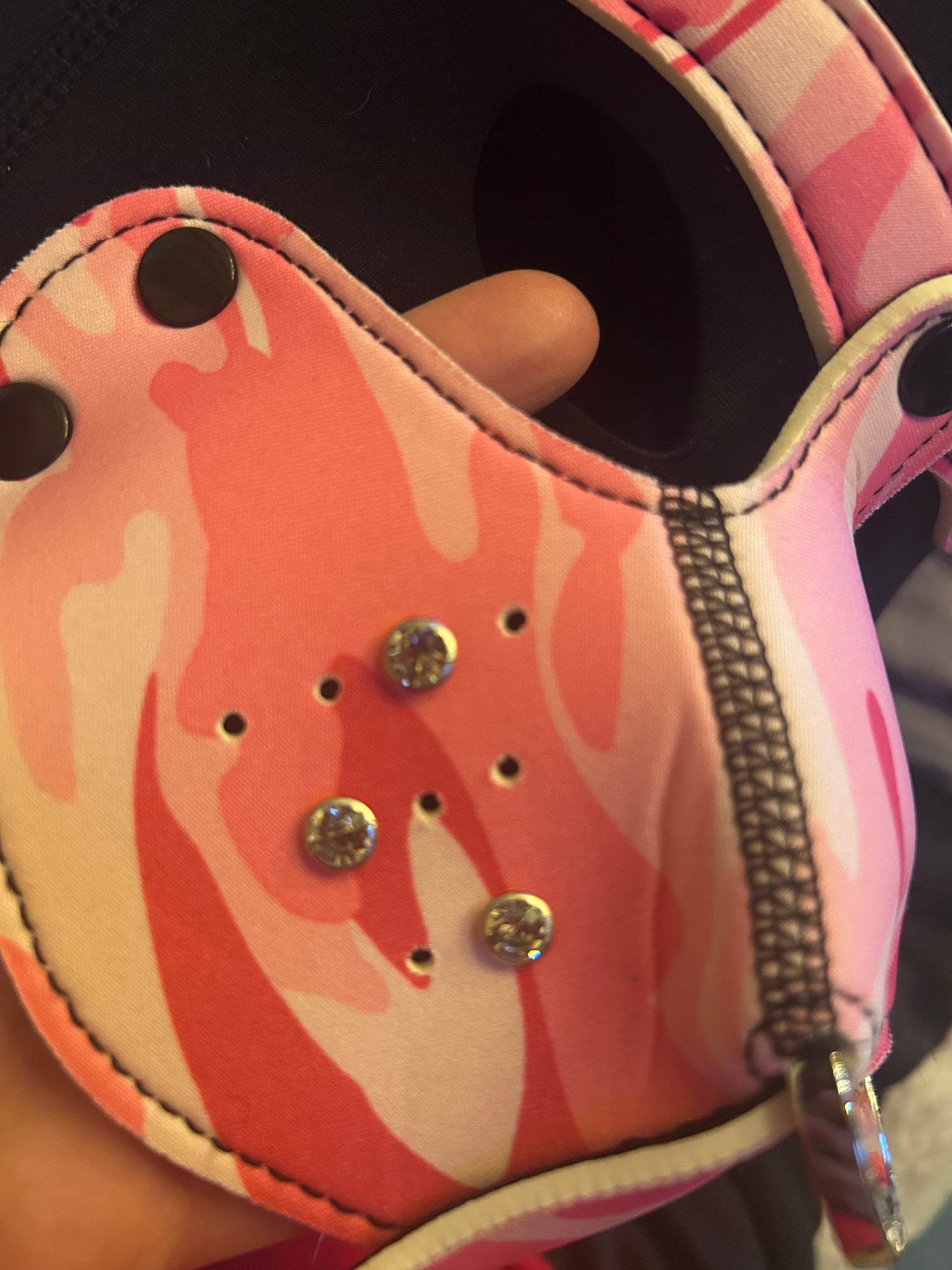 Pink camo PupHood￼￼