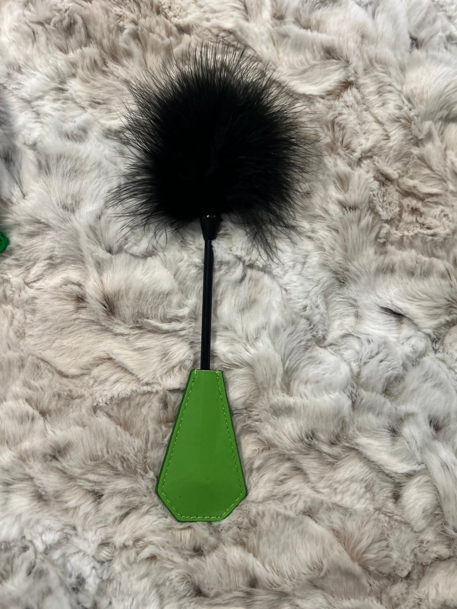 Neon Green and Black Bondage and Impact Play Kit