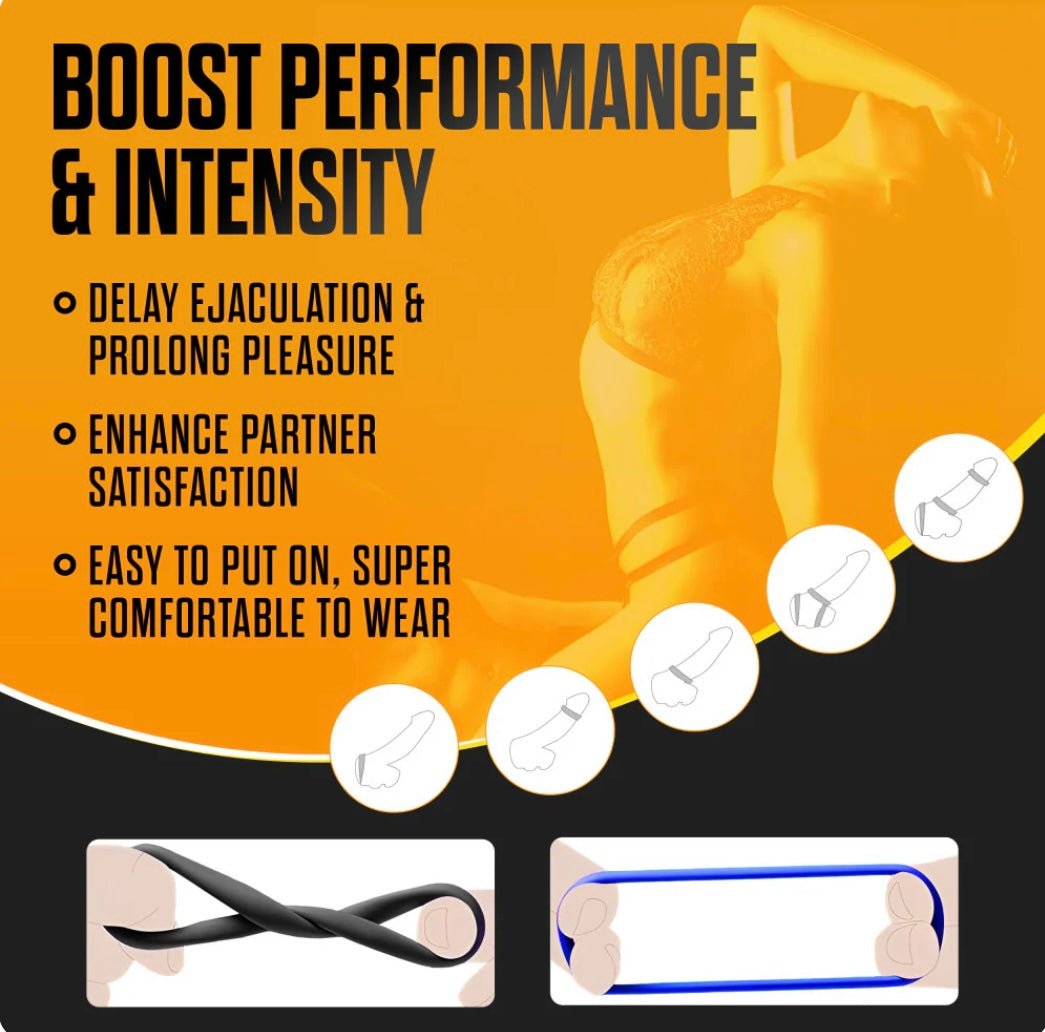 Stay Hard By Blush® | Assorted Colors Penis Rings (3-Pack)