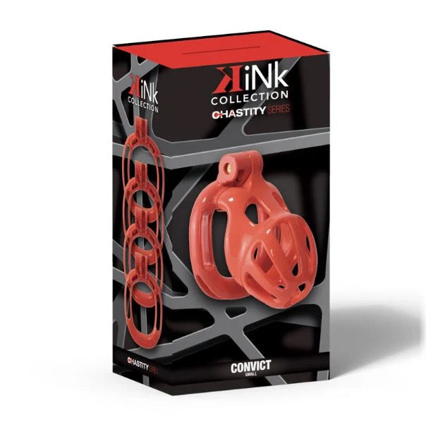 KINK CHASTITY CONVICT COCK CAGE M ORANGE