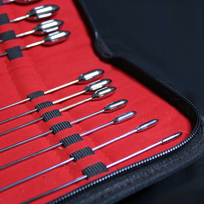 Rouge Stainless Steel Rosebud Urethral Dilator Set