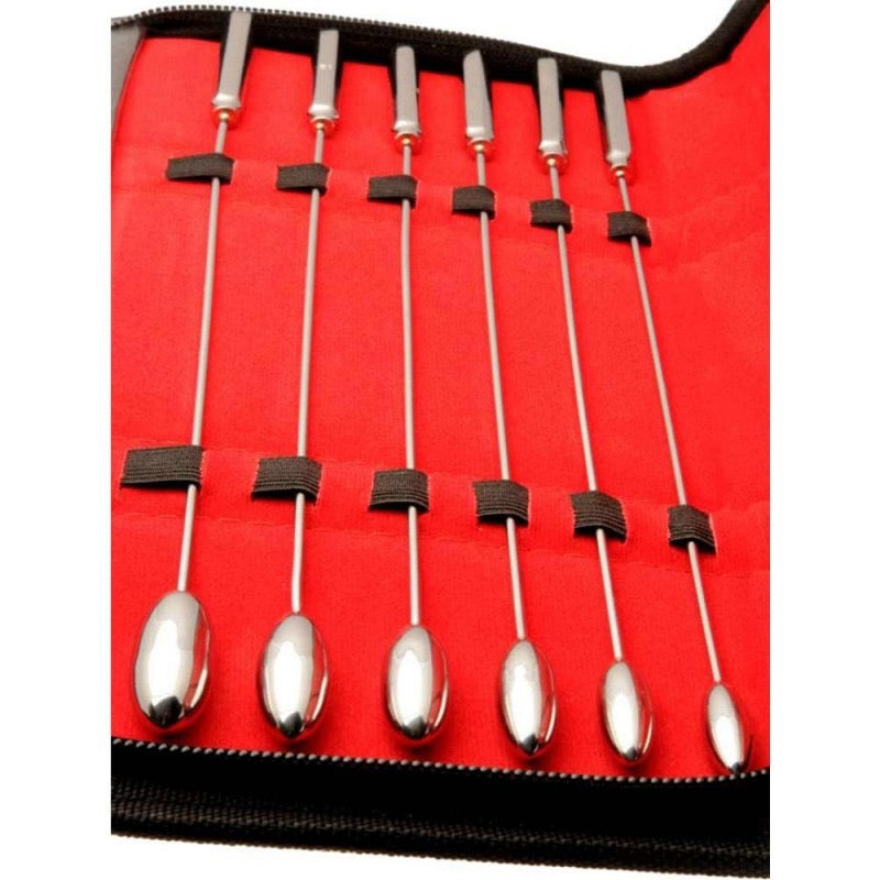 Rouge Stainless Steel Rosebud Urethral Dilator Set