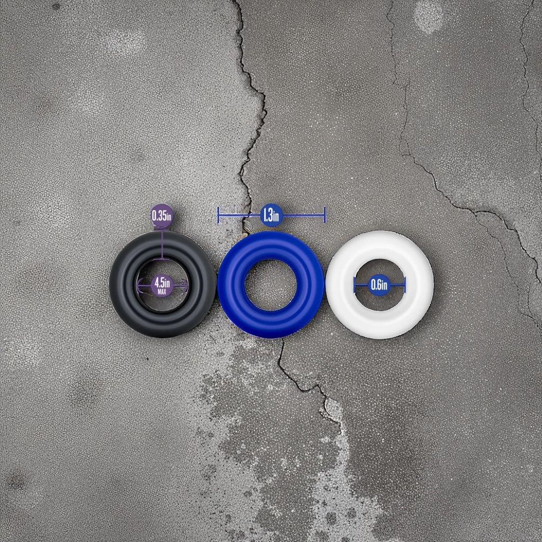 Stay Hard By Blush® | Assorted Colors Penis Rings (3-Pack)