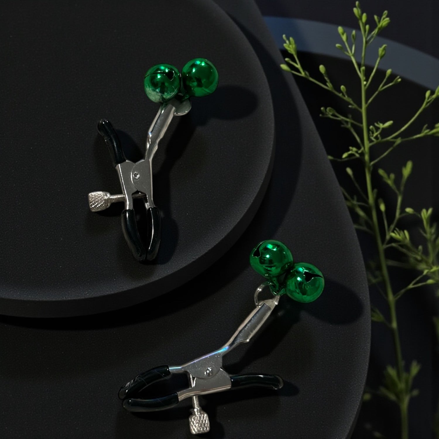 Neon Green and Black Bondage and Impact Play Kit