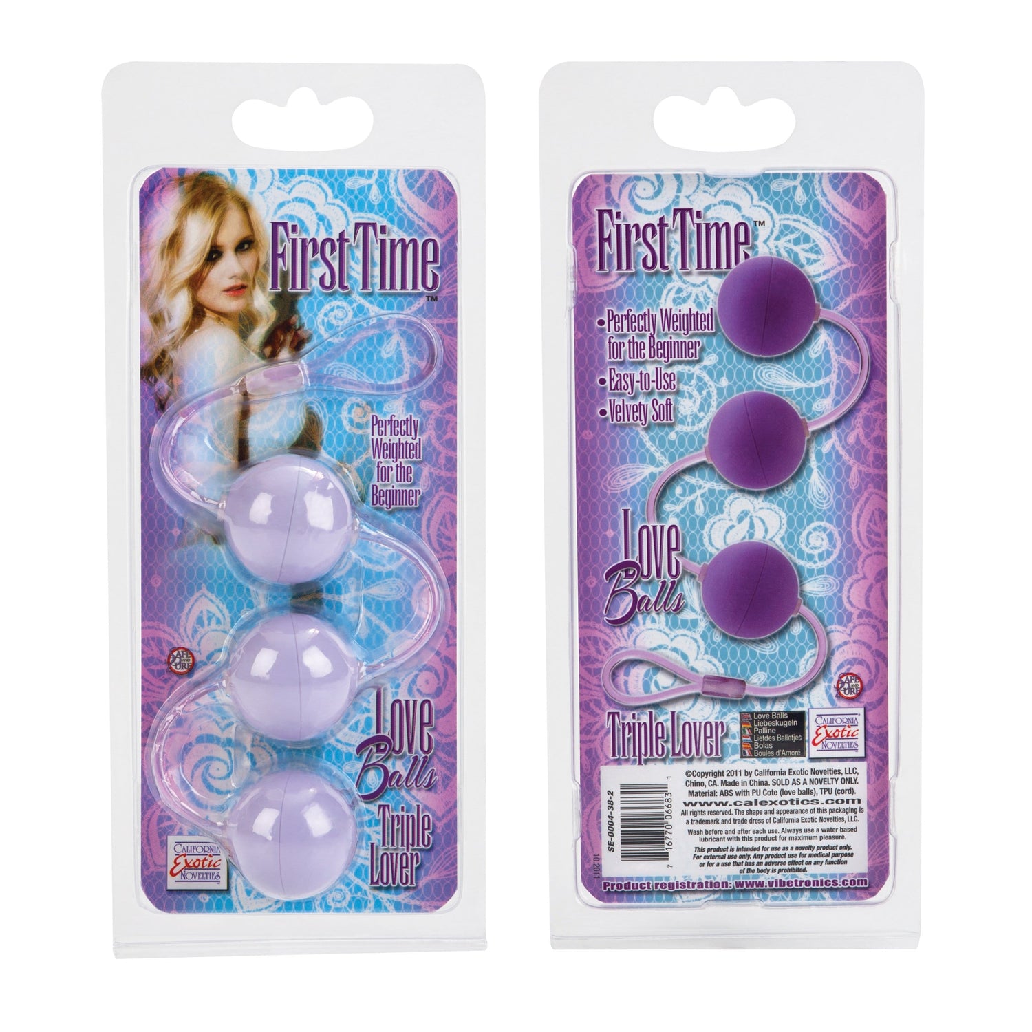First Time Love Balls Triple Lovers - Purple